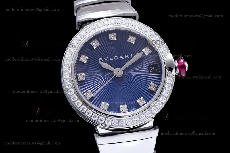 Bvlgari LVCEA Series Diams SS/SS Blk BVF Automatic/Quartz 102195 LU28C6SSD