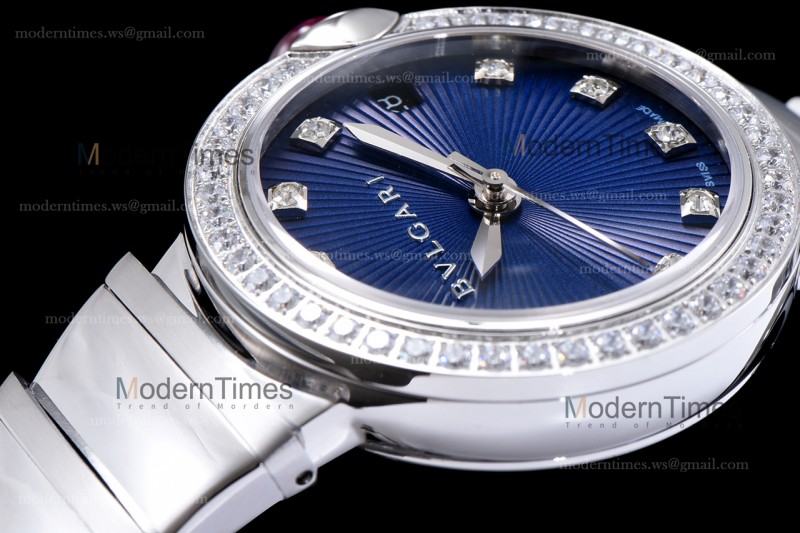 Bvlgari LVCEA Series Diams SS/SS Blu BVF Automatic/Quartz 102195 LU28C6SSD