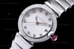 Bvlgari LVCEA Series Diams SS/SS Wht BVF Automatic/Quartz 102195 LU28C6SSD