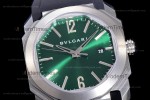 Bvlgari OCTO Series SS/RU Blk/Gre BVF Automatic 102429 BGO38C3SLD