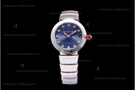 Bvlgari LVCEA Series RG/RG TT Blu BVF Automatic/Quartz 102198 LU33WSPGSPGD/11