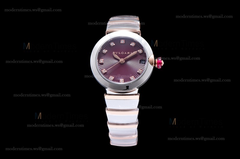 Bvlgari LVCEA Series RG/RG TT Red BVF Automatic/Quartz 102198 LU33WSPGSPGD/11