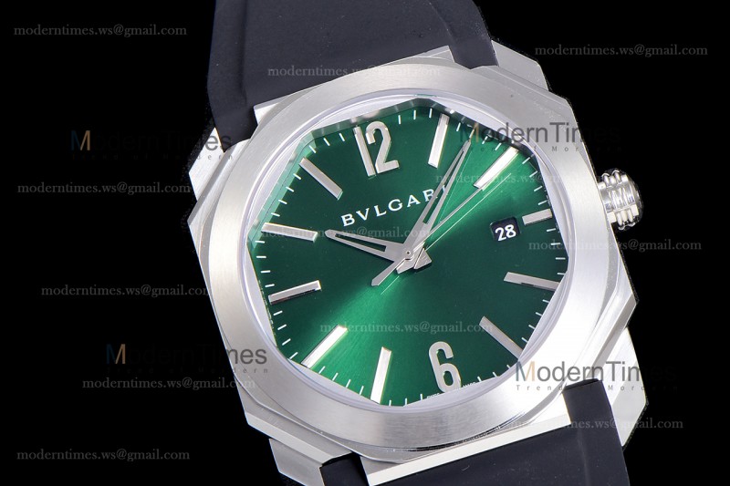 Bvlgari OCTO Series SS/RU Blk/Gre BVF Automatic 102429 BGO38C3SLD