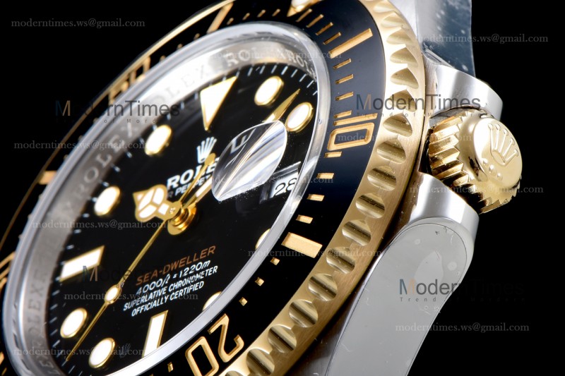 Rolex Sea Dweller Series SS/SS Ceramic YG/SS Ceramic Black ARF Automatic Cal.ASIA2836-2 126603-0001 904L V3