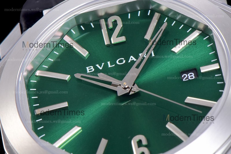 Bvlgari OCTO Series SS/RU Blk/Gre BVF Automatic 102429 BGO38C3SLD