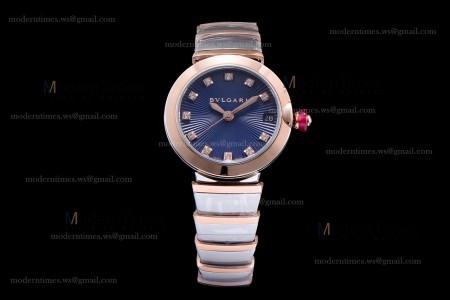 Bvlgari LVCEA Series RG/RG TT Blu BVF Automatic/Quartz 102197 LU33C6SSPGD