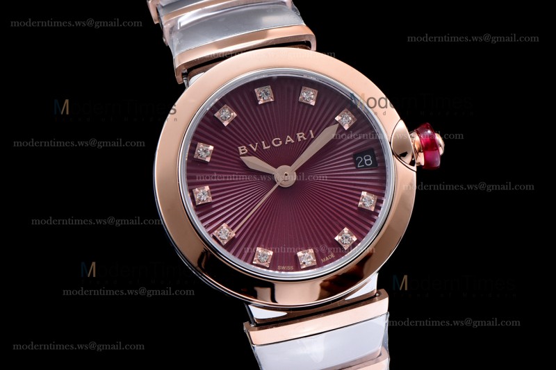 Bvlgari LVCEA Series RG/RG TT Red BVF Automatic/Quartz 102197 LU33C6SSPGD