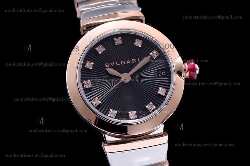 Bvlgari LVCEA Series RG/RG TT Blk BVF Automatic/Quartz 102197 LU33C6SSPGD