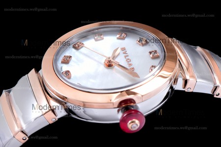 Bvlgari LVCEA Series RG/RG TT Wht BVF Automatic/Quartz 102197 LU33C6SSPGD