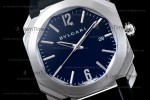 Bvlgari OCTO Series SS/RU Blu/Blk JIF Quartz 101964 BGO41BSLD