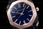 Bvlgari OCTO Series RG/RU Blk/Blk JIF PVD Quartz 102485 BGO41BBSPGVD