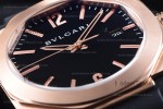 Bvlgari OCTO Series RG/RU Blk/Blk JIF Quartz 101963 BGOP41BGLD