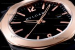 Bvlgari OCTO Series RG/RU Blk/Blk JIF PVD Quartz 102485 BGO41BBSPGVD