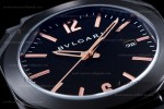 Bvlgari OCTO Series PVD/RU Blk/Blk JIF Quartz 102581 BGO41BBSVD