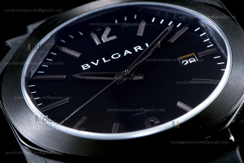 Bvlgari OCTO Series PVD/RU Blu/Blk JIF Quartz 102737