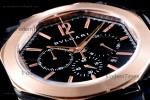 Bvlgari OCTO Series RG/RU Blk/Blk JIF PVD Quartz 102488 BGO41BBSPGVDCH