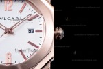 Bvlgari OCTO Series RG/RU Wht/Blk JIF Quartz 102119 BGOP38WGLD