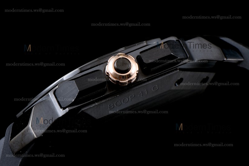 Bvlgari OCTO Series PVD/RU Blk/Blk JIF Quartz 102630