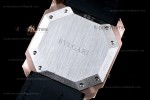 Bvlgari OCTO Series RG/RU Wht/Blk JIF Quartz 102119 BGOP38WGLD
