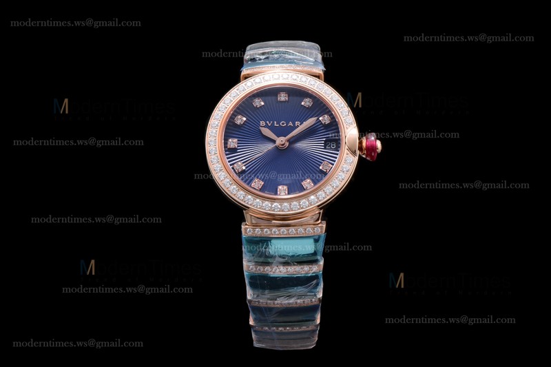 Bvlgari LVCEA Series Diams RG/RG Blu BVF Automatic/Quartz 