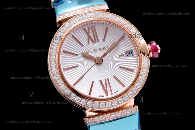 Bvlgari LVCEA Series Diams RG/RG Wht BVF Automatic/Quartz 