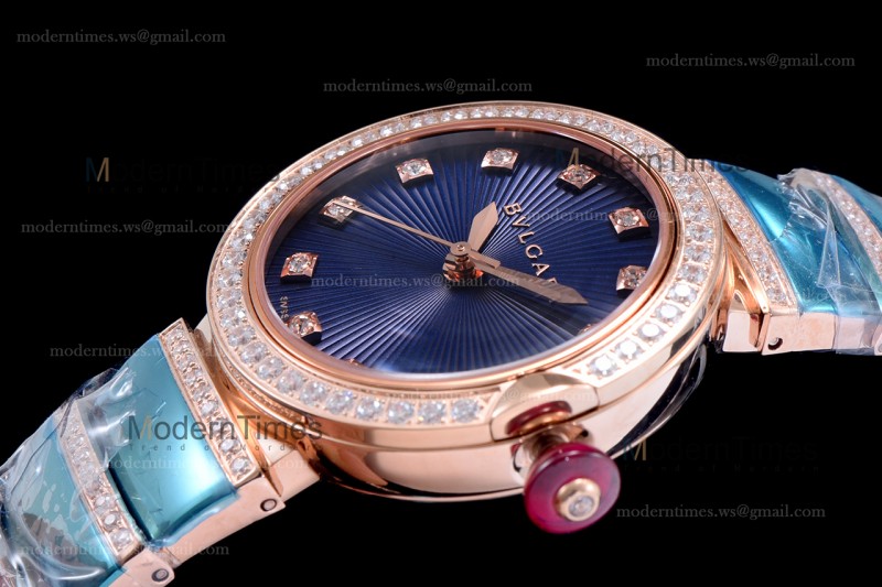Bvlgari LVCEA Series Diams RG/RG Blu BVF Automatic/Quartz 