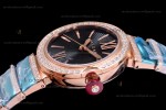 Bvlgari LVCEA Series Diams RG/RG Blk BVF Automatic/Quartz 