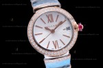 Bvlgari LVCEA Series Diamonds RG/RG TT Wht BVF Automatic/Quartz 