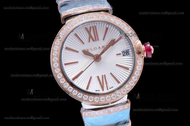 Bvlgari LVCEA Series Diamonds RG/RG TT Wht BVF Automatic/Quartz 