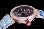 Bvlgari LVCEA Series Diamonds RG/RG TT Blk BVF Automatic/Quartz 