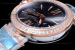 Bvlgari LVCEA Series Diamonds RG/RG TT Blk BVF Automatic/Quartz 