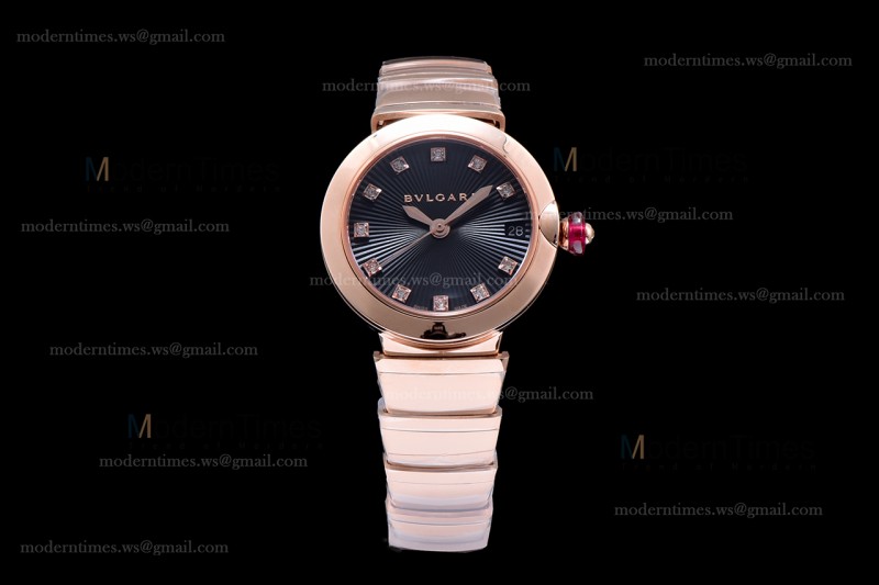 Bvlgari LVCEA Series RG/RG Blk BVF Automatic/Quartz 