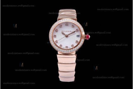 Bvlgari LVCEA Series Diams RG/RG Wht BVF Automatic/Quartz 