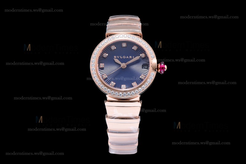Bvlgari LVCEA Series Diams RG/RG Blu BVF Automatic/Quartz 