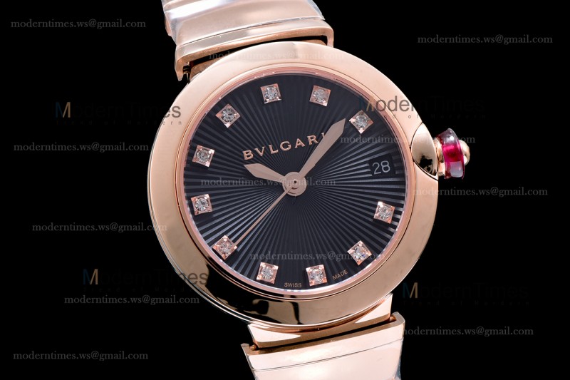 Bvlgari LVCEA Series RG/RG Blk BVF Automatic/Quartz 