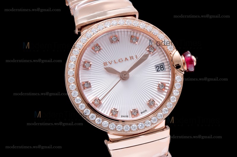 Bvlgari LVCEA Series Diams RG/RG Wht BVF Automatic/Quartz 