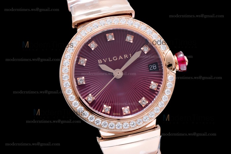 Bvlgari LVCEA Series Diams RG/RG Red BVF Automatic/Quartz 