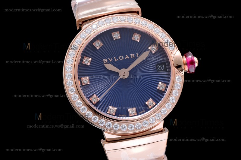Bvlgari LVCEA Series Diams RG/RG Blu BVF Automatic/Quartz 