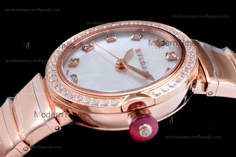 Bvlgari LVCEA Series Diams RG/RG Wht BVF Automatic/Quartz 