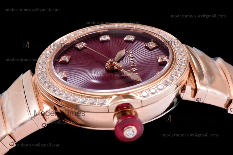 Bvlgari LVCEA Series Diams RG/RG Red BVF Automatic/Quartz 