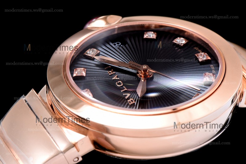 Bvlgari LVCEA Series RG/RG Blk BVF Automatic/Quartz 