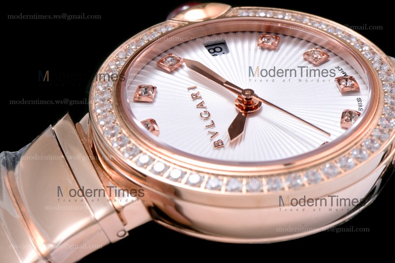 Bvlgari LVCEA Series Diams RG/RG Wht BVF Automatic/Quartz 