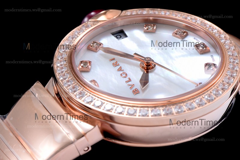 Bvlgari LVCEA Series Diams RG/RG Wht BVF Automatic/Quartz 