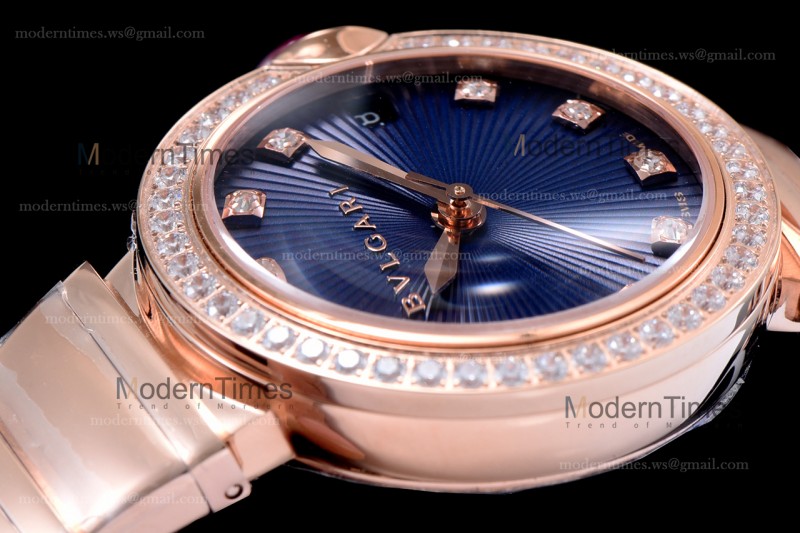 Bvlgari LVCEA Series Diams RG/RG Blu BVF Automatic/Quartz 