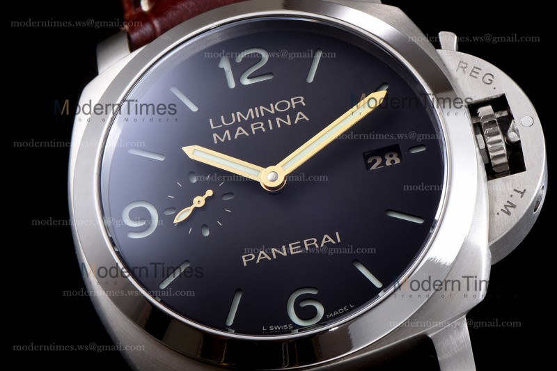 Panerai Luminor 1950 Series SS/RU Blk/Bro VSF Automatic PAM00351