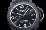 Panerai Luminor Series Carbon SS/LE Blk/Blk VSF Automatic PAM01118