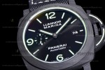 Panerai Luminor Series Carbon SS/LE Blk/Blk VSF Automatic PAM01118