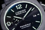Panerai Luminor Series Carbon SS/LE Blk/Blk VSF Automatic PAM01118