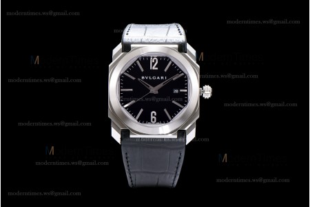 Bvlgari OCTO Series SS/LE Blk/Blk ZLO Automatic 101964 BGO41BSLD