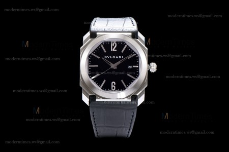 Bvlgari OCTO Series SS/LE Blk/Blk ZLO Automatic 101964 BGO41BSLD